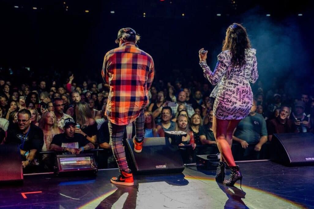 CNC MUSIC FACTORY on stage Freedom Williams and Smooth Jammy